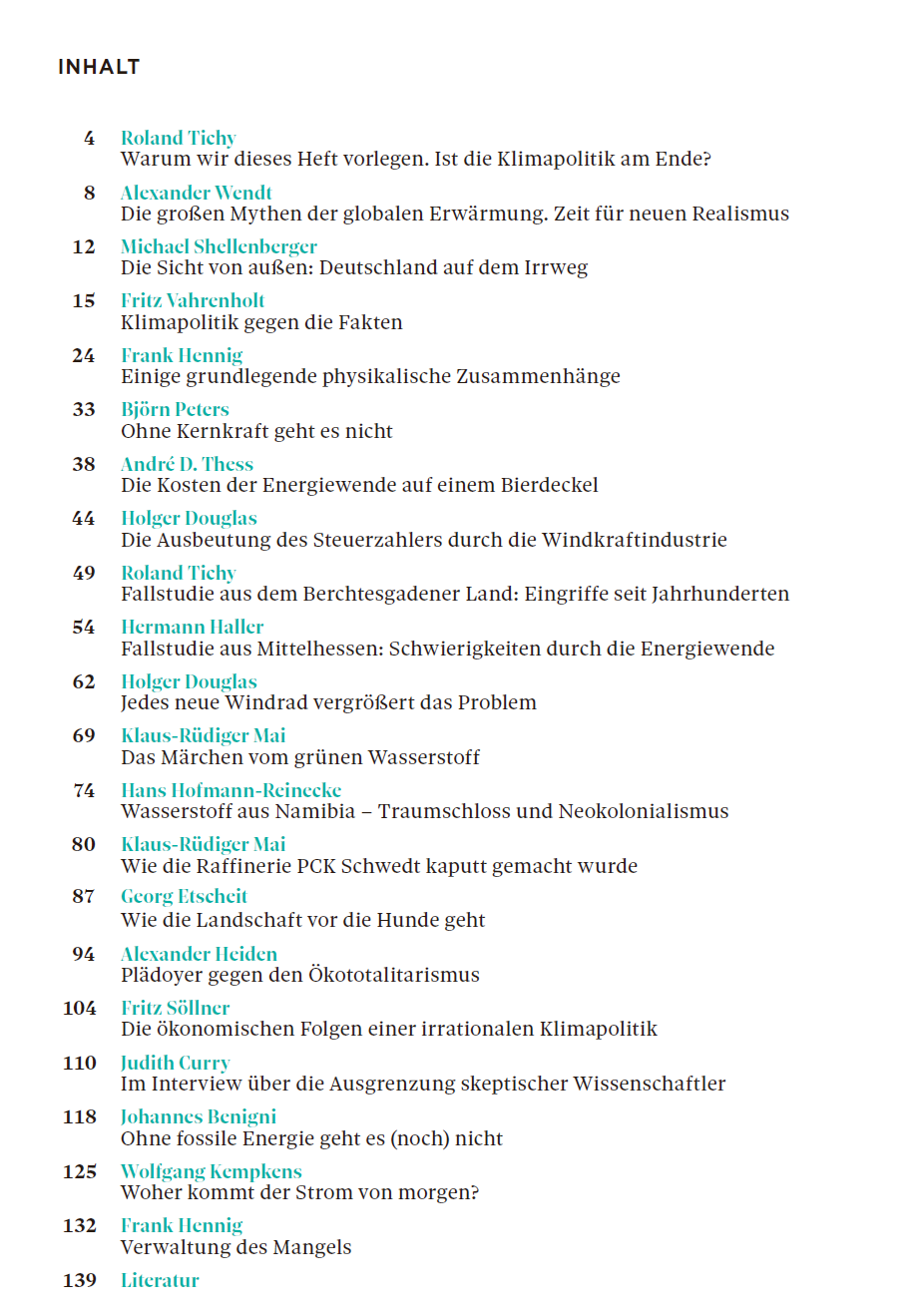 Tichys Einblick spezial "Der Klima und Energie-Komplex" - digital 