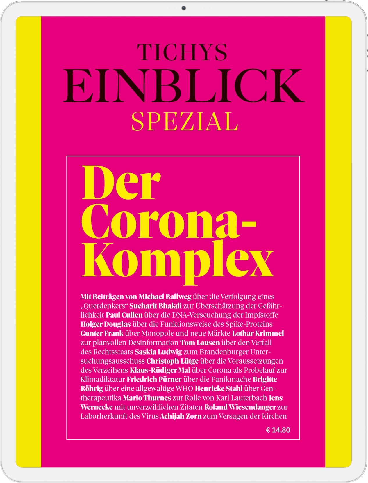 Tichys Einblick spezial "Der Corona-Komplex" - digital